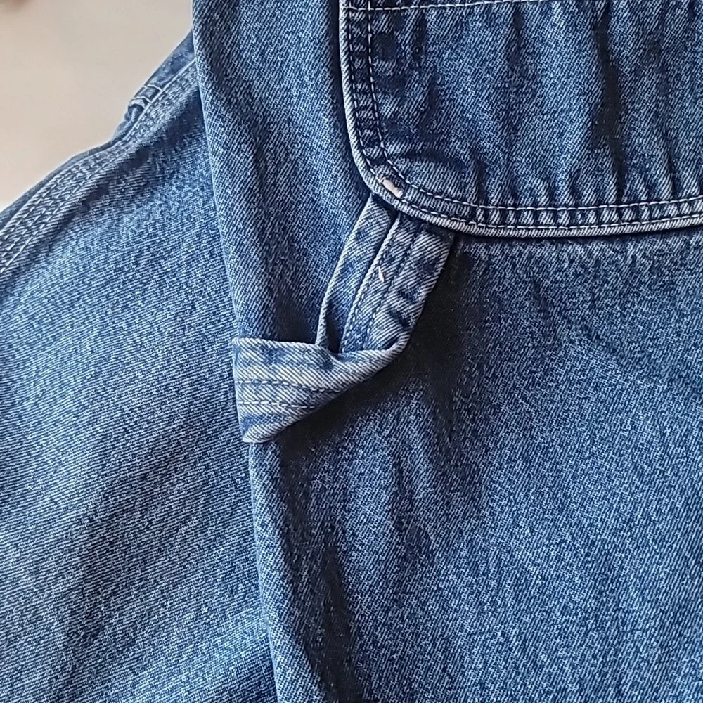 carhartt Men Vintage Workwear Overalls Loose Fit Carpenter Blue Jean 42x32 EUC - Picture 13 of 16